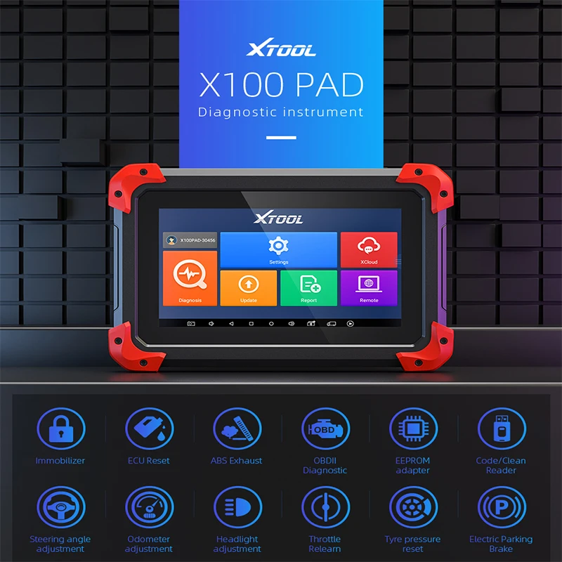 OBD2 XTOOL X100PRO2 X100 PAD автомобильный ключевой программатор с подставкой для масла и