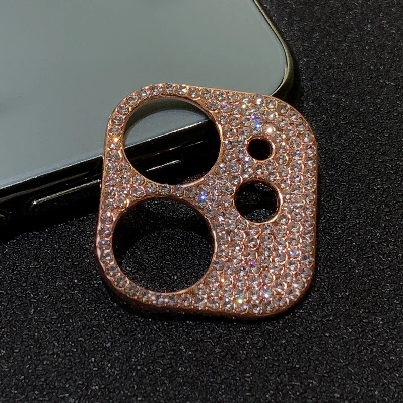 

Diamond Camera Lens Film For iPhone 12 mini 11 Protector Tempered Glass Bling Glitter Metal Diamond Film For Samsung S20 S20u