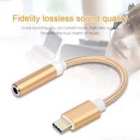 usb type c to 3 5mm jack audio cable usb c type c adapter music aux cable converter connector for huawei xiaomi phone