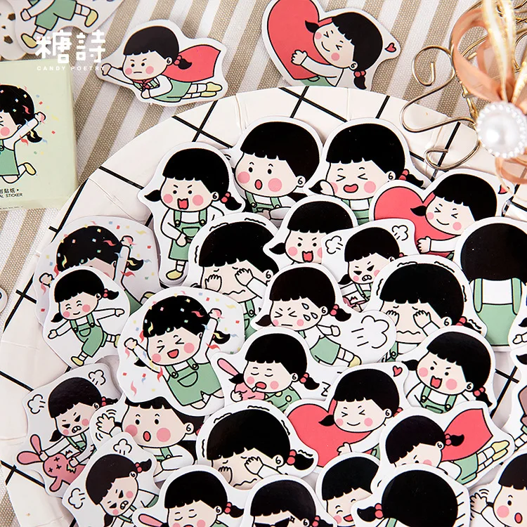 45 шт майки с принтом в виде персонажей из мультфильма слинг для девочек стикер