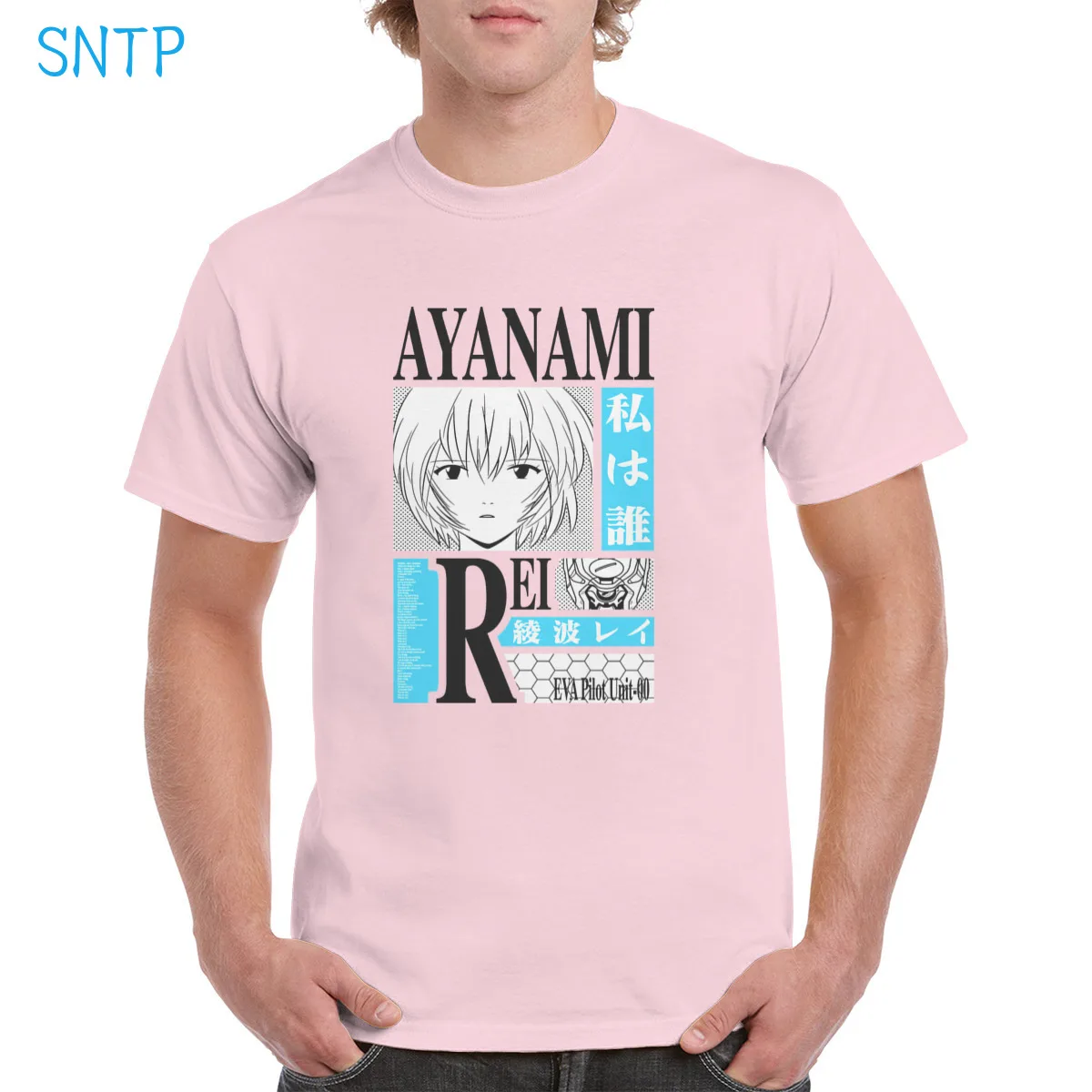

Rei's Poem t shirt 100% Cotton Ayanami Rei Anime Tee Evangelion Manga EVA graphic Top Oversized clothes Female/Man T-shirt