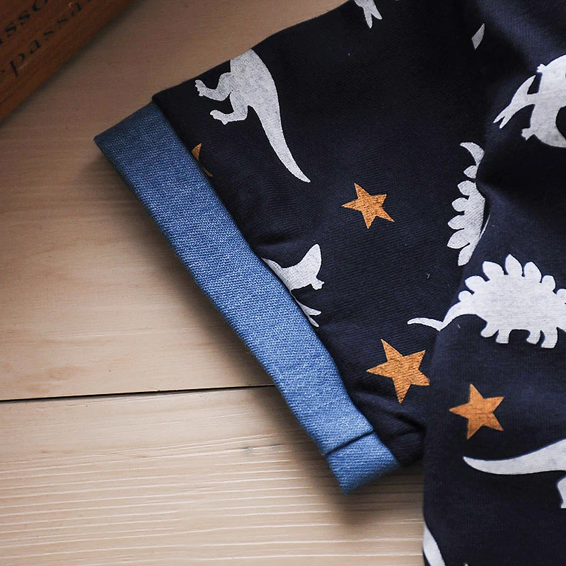 Комплекты летней одежды для мальчиков хлопковая Повседневная Толстовка с