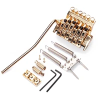 electric guitar tremolo bridge systems golden double locking edge with whammy bar for electric guitar parts accessories