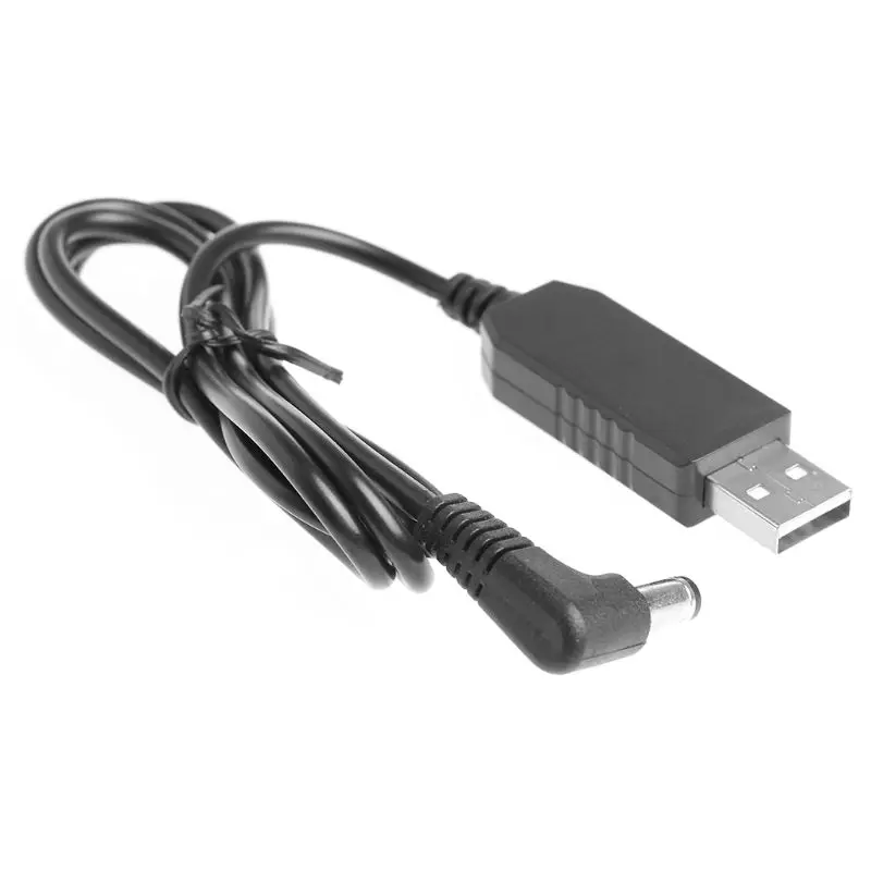 1 м USB DC 5V 12V 2 1x5 5mm под прямым углом Мужской повышающий конвертер адаптер кабель для