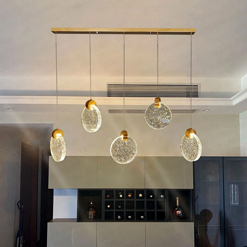 Современная светодиодная Подвесная лампа в скандинавском стиле круглая