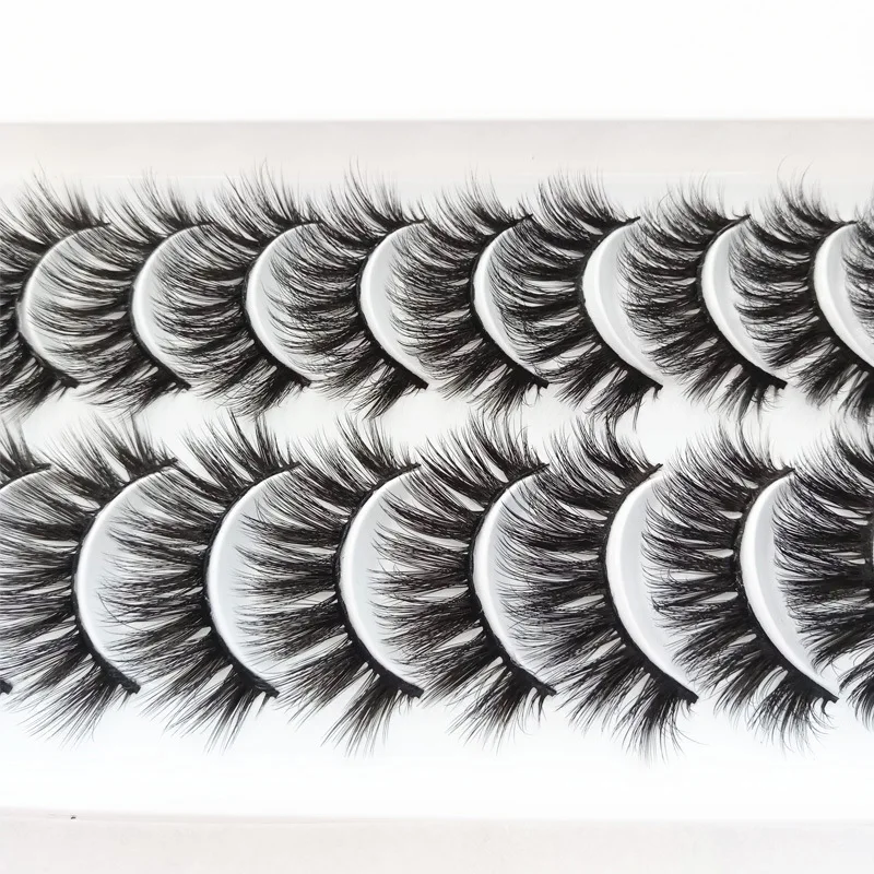 

Оптовая продажа с фабрики 3D101 десять пар накладных ресниц, новый нюдовый макияж, ручная работа, удобные ресницы