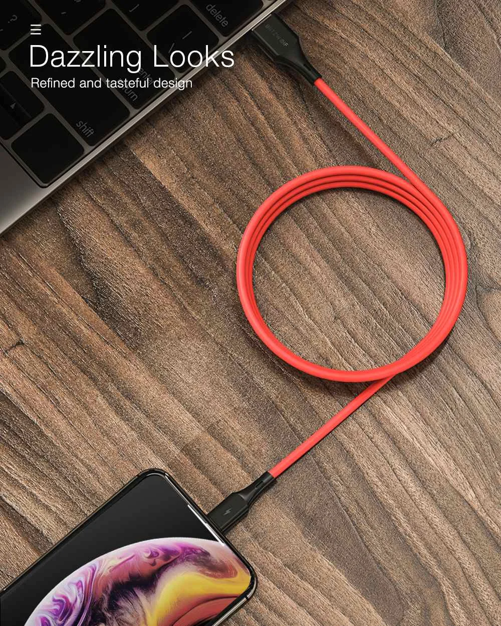 Blitzwolf BW-CL2 2.4A usb type C к Lightning MFI сертифицированные Дата зарядки Кабели PD3.0 телефон зарядное устройство ПВХ для iPhone 11 Pro Max