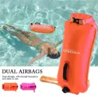 28L буй для плавания пловцов Водонепроницаемый сухая сумка для хранения плавательный поплавок трехслойная двойной подушка безопасности для буй для плавания легкий Рафтинг сумка