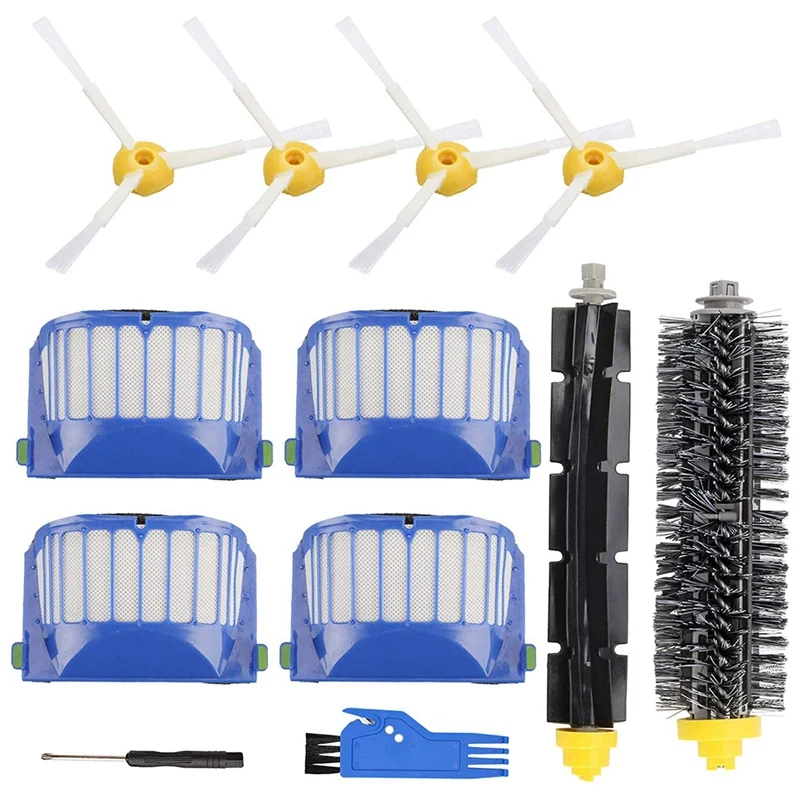 

Replacement Parts Accessory for IRobot Roomba 600 500 Series Vacuum Cleaner Replenishment Kit, Filter Brushes