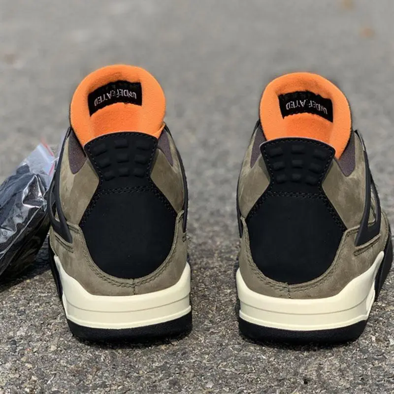 2019 непобедимые x Трэвиса Скотти баскетбольные кроссовки 4S армейский зеленый