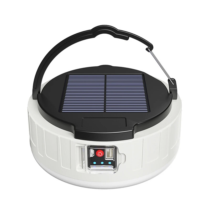 

LED Camping Lantern,Rechargeable Tent Light With Remote,4 Light Modes,2 Charging Methods,Solar Lantern Flashlight