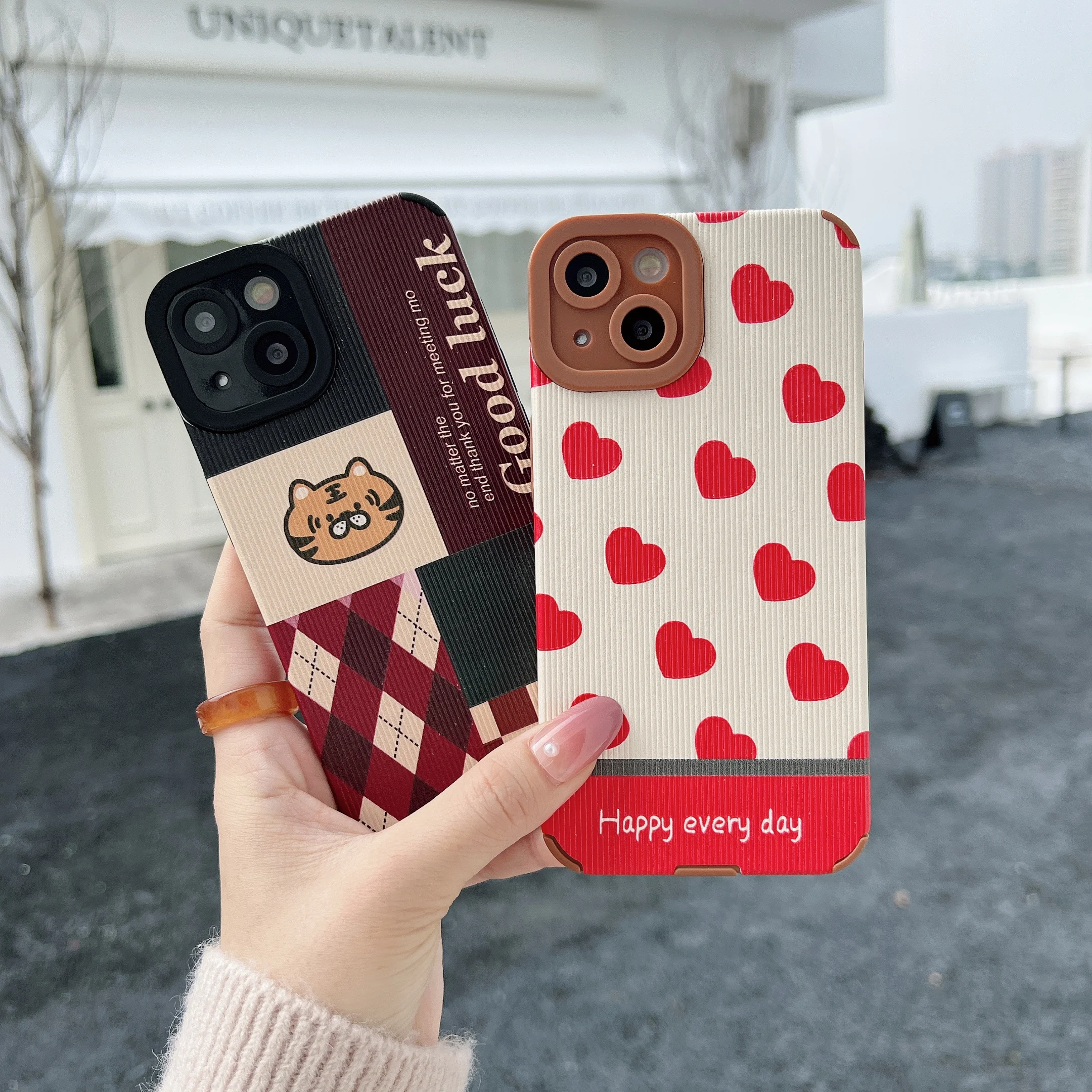 

JWMOVE Lovely tiger, love for 13pro mobile phone case, iPhone8plus protective case xsmax/12 soft case