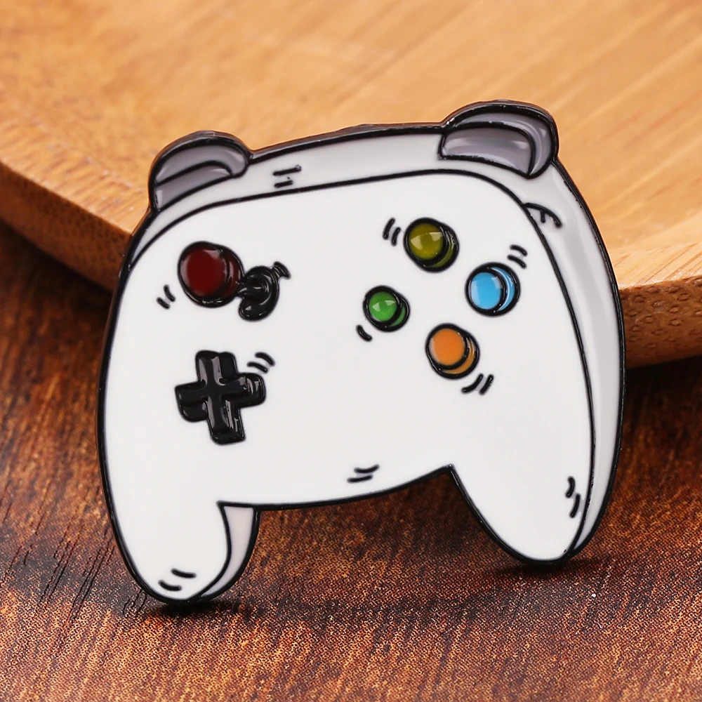 Arcade Game Console Controller Enamel Pins Cartoon Machine Brooch Electric Control Handle Lapel Pin Badge Kids Gift | Украшения и