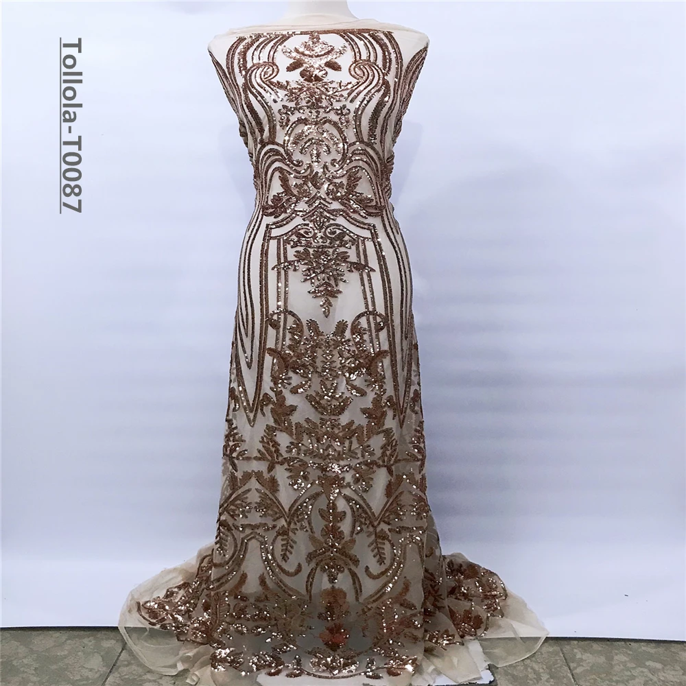 (5 ярдов/шт.) Высокое качество градиент цвета шампанского|Кружево| |