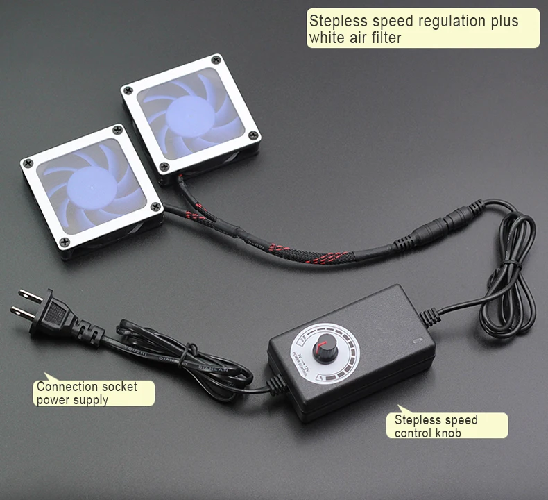 7 см охлаждающий вентилятор Радиатор USB/мощность тихий пылезащитный охлаждающий адаптер питания, подходит для rt-ac68u EX6200 AC15 AC68U маршрутизатор