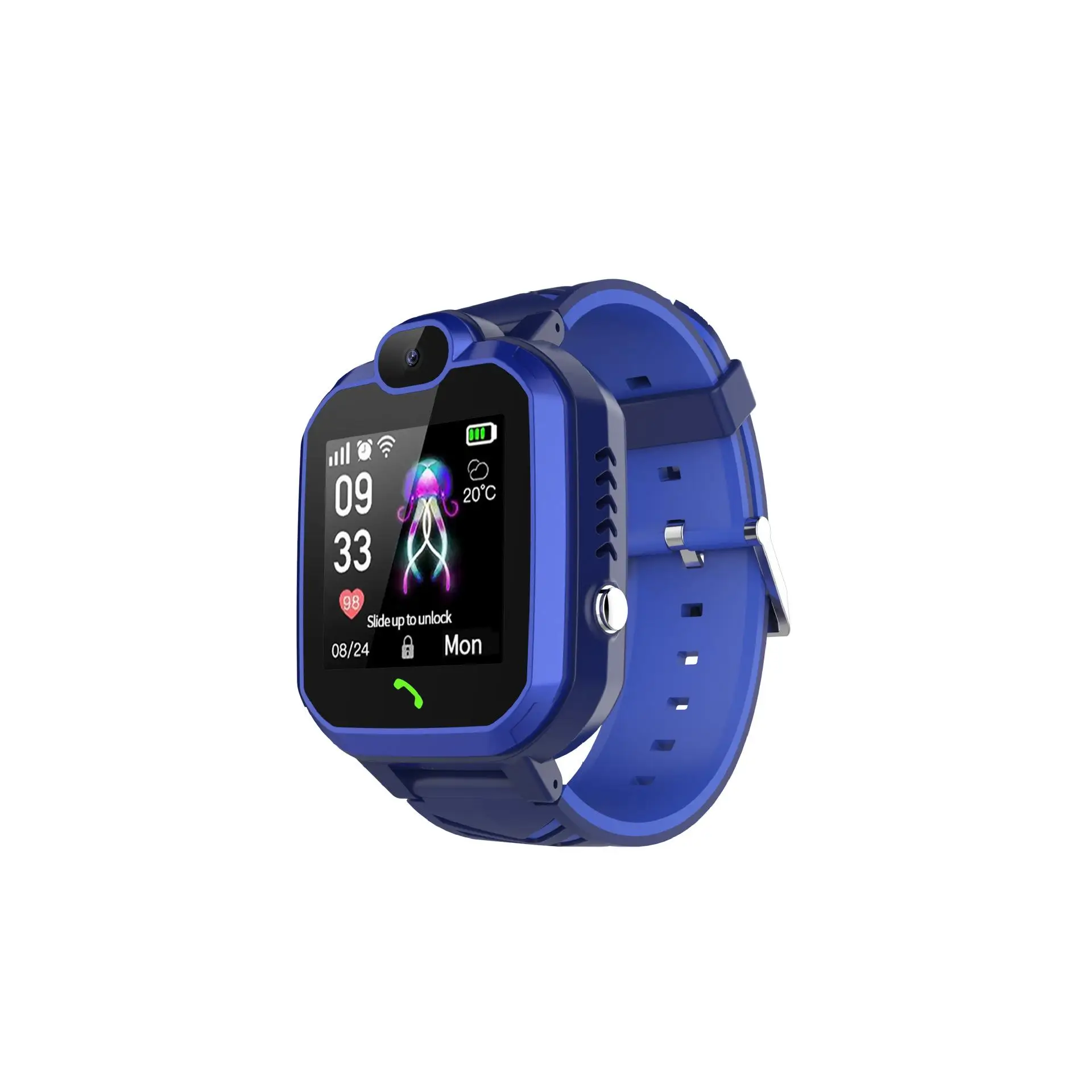 Синий Q19S Kids Smart Watch IP67 Waterproof GPS Camera WI-FI For Children Student Watch SOS Call Monitor Tracker Position Clock - Цвет: Синий