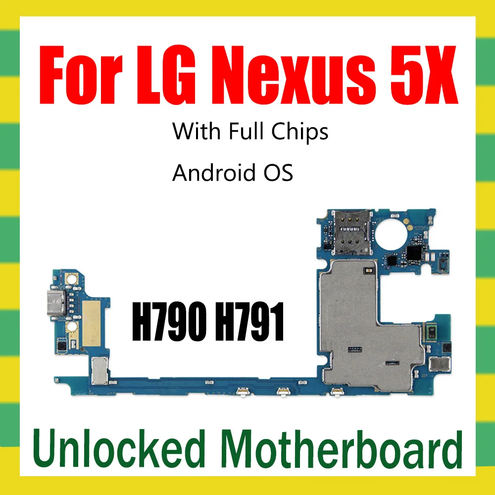 Оригинальная материнская плата 16 ГБ 32 для LG Nexus 5X H790 H791 разблокированная с полными