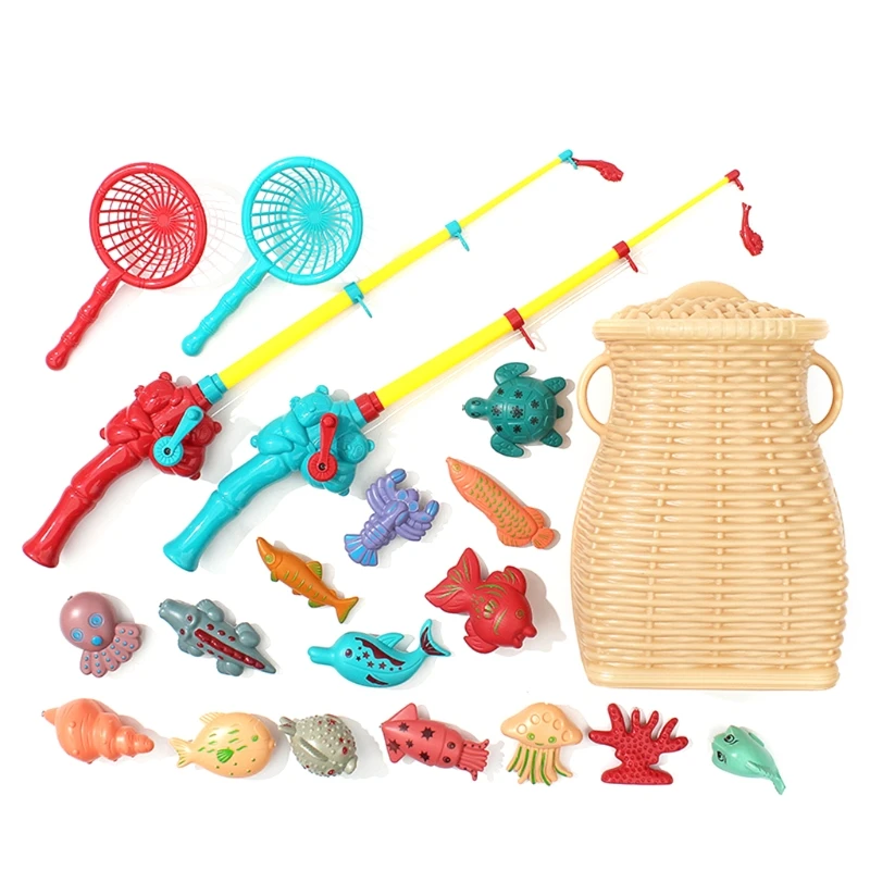 

Игровой набор для рыбалки для детей-магнитный рыбалка бассеин воды игрушка для малышей-Ванна Крытый карнавал вечерние игрушечные рыбки