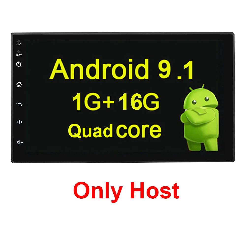1 16G " 2din Android 9,1 автомобильный Автомагнитола Универсальный HD сенсорный экран автомобильный мультимедийный видео плеер стерео FM USB Wifi резервный монитор - Цвет: 1 16G