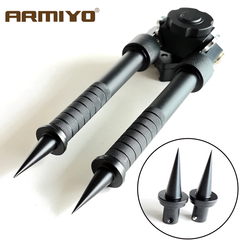 Armiyo 2 шт./лот из алюминиевого сплава V8 шипы для бипода держатель пистолета адаптер