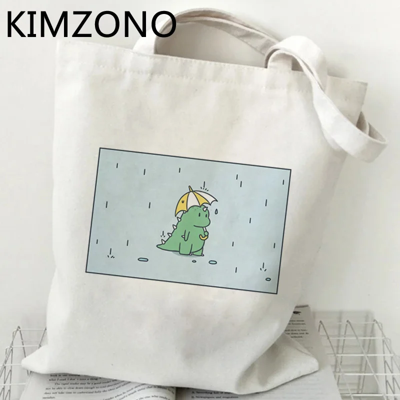 

Сумка для покупок в виде динозавра, продуктовые холщовые сумки, сумки, многоразовые сумки