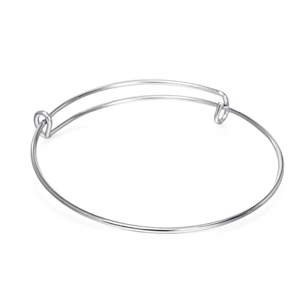 Модные регулируемые браслеты с подвесками из проволоки нержавеющей стали для