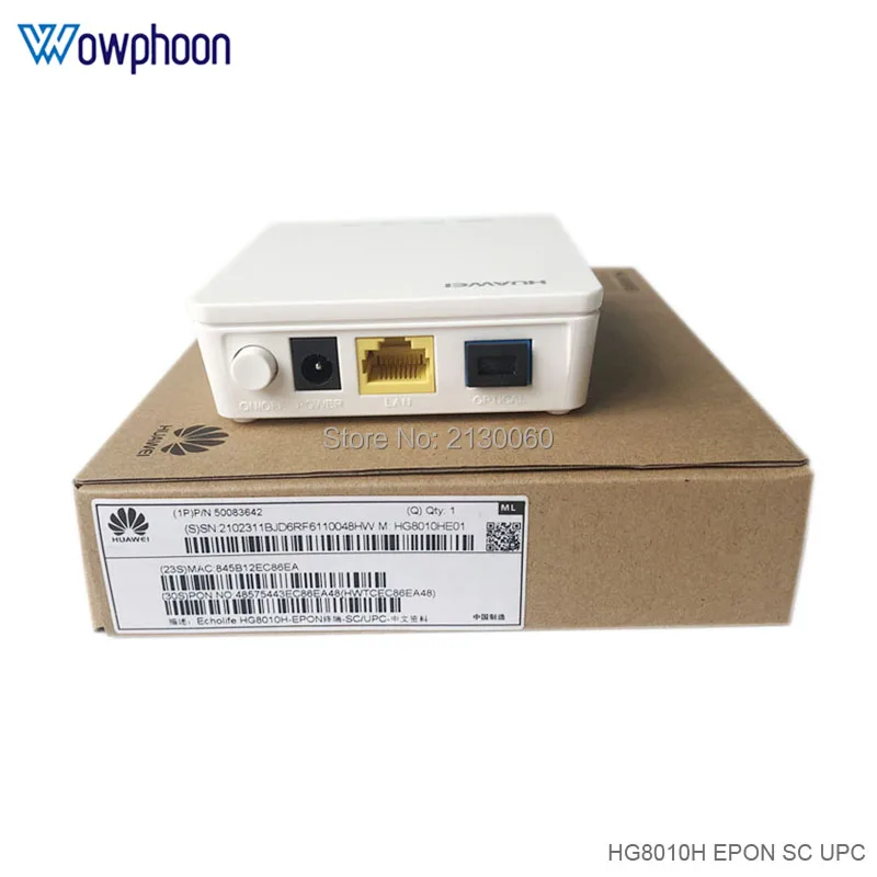 6 шт./лот английская версия Huawei HG8010H EPON ONU ONT Bridge Mode Одноместный LAN порт 1GE onu epon