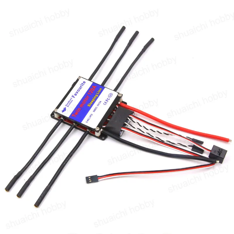 

1pc 200A 24V Dual Way Sensored&Sensorless ESC Brushless Motor 3S-6S Speed Controller Linear Brake+Heat Sink for RC Thruster ROV