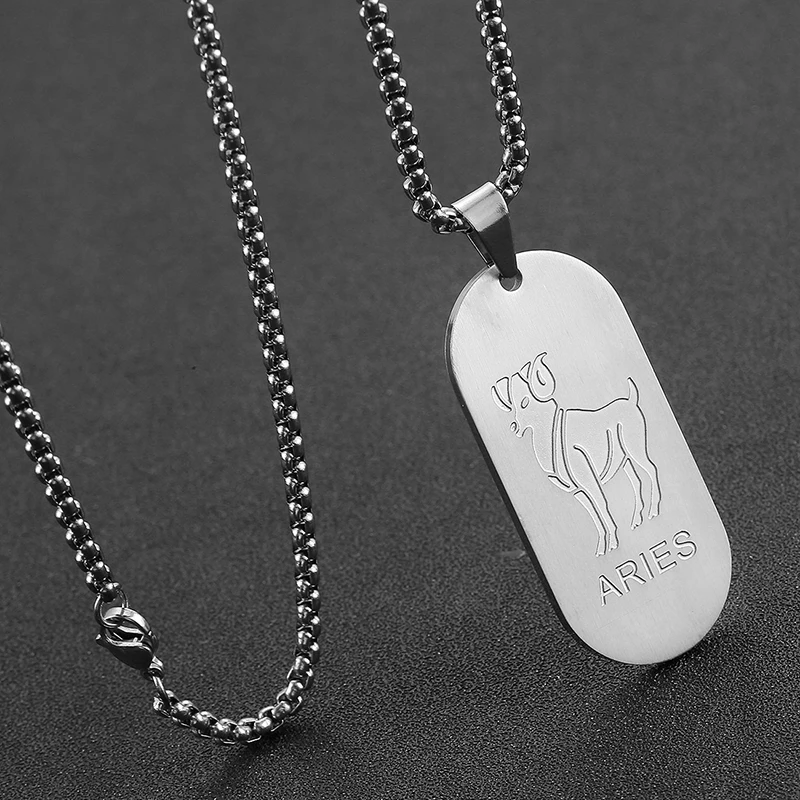 Двенадцать подвеска Созвездия ожерелье 12 видов стилей узор Ожерелье для мужчин