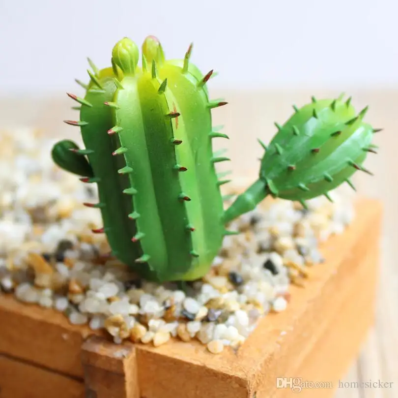 Goedkoop Kunstmatige Succulenten Emulational Cactus Planten Voor Kantoor Thuis Tafel Bureau Tuin Weergegeven Mini Bloem Decoratie