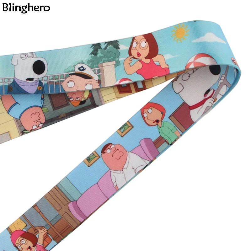 Blinghero семья Guy шнурок для ключей мультфильм дети шнурок телефон ключи держатель шнурки для подвешивания шеи ремни DIY модный аксессуар BH0174