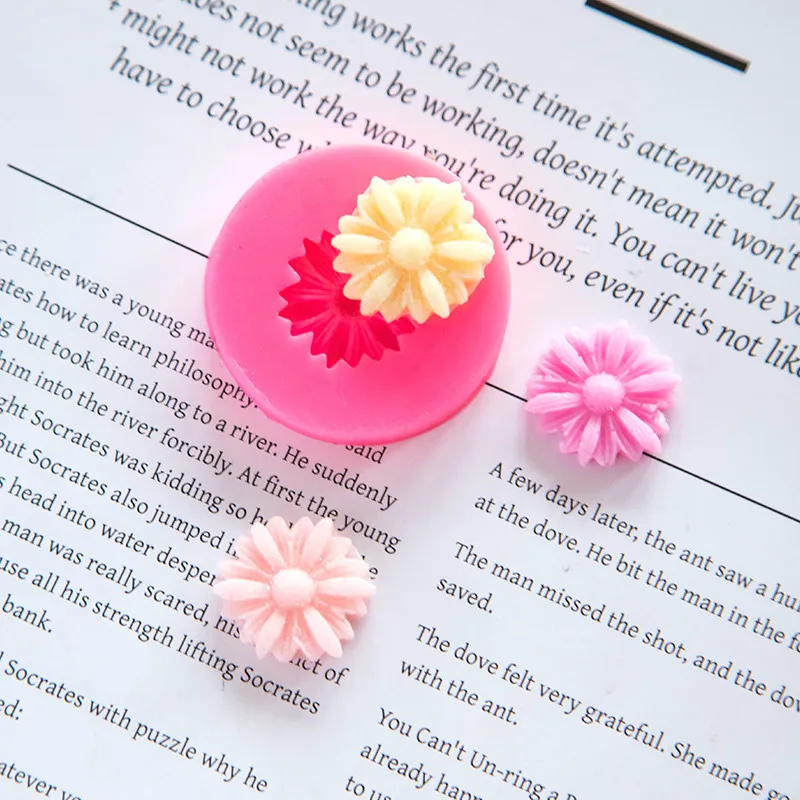 Новые инструменты для помадки 3d Маленькая Маргаритка форма мыла силиконовая