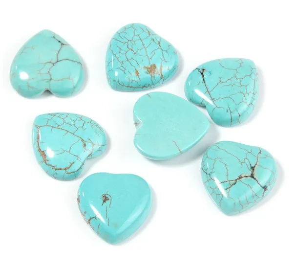 Бусины бирюзовые из натурального камня 5 шт./лот | Украшения и аксессуары