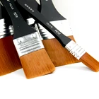 Кисти для рисования маслом, нейлоновые, 6 видов, деревянная Чистящая Щетка