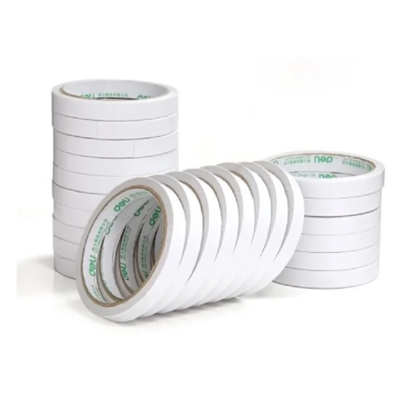 Белая двусторонняя лента бумажная прочная клейкая хлопковая самоклеящаяся для