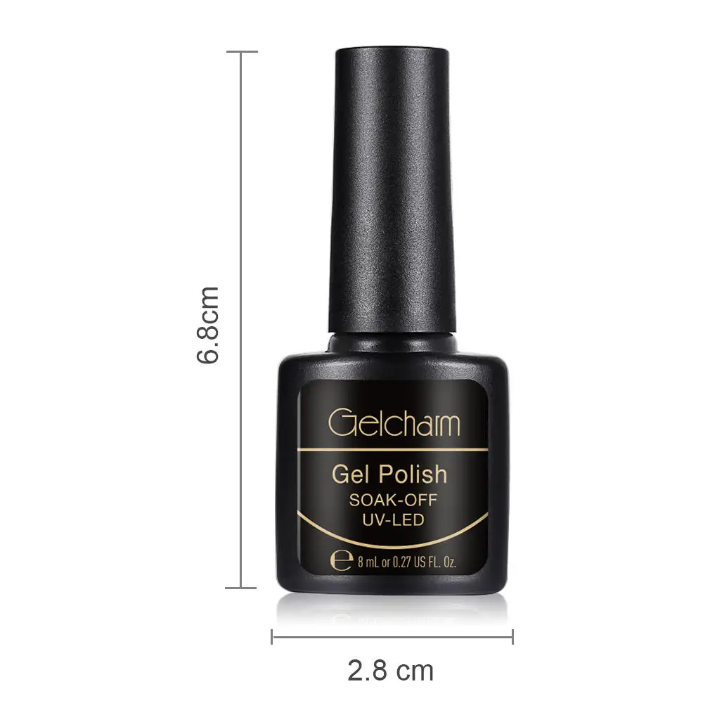 Gelcharm 8 мл Термальный Гель-лак для ногтей УФ светодиодный отмачивается блеск