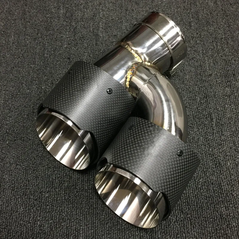 Наконечник для выхлопных газов из углеродного волокна 2 шт. подходит BMW G30 525i 530i 540i