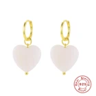 Серьги-кольца женские из серебра 925 пробы, круглые