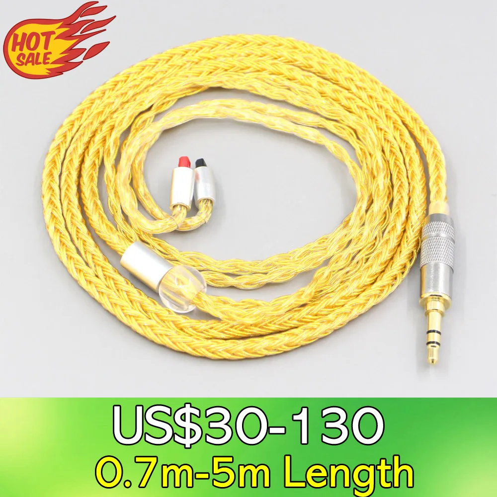 

LN007369 16 Core OCC Gold Plated Braided Earphone Cable For Audio-Technica ATH-IM50 IM70 ath-IM01 ath-IM02 ath-IM03 ath-IM04