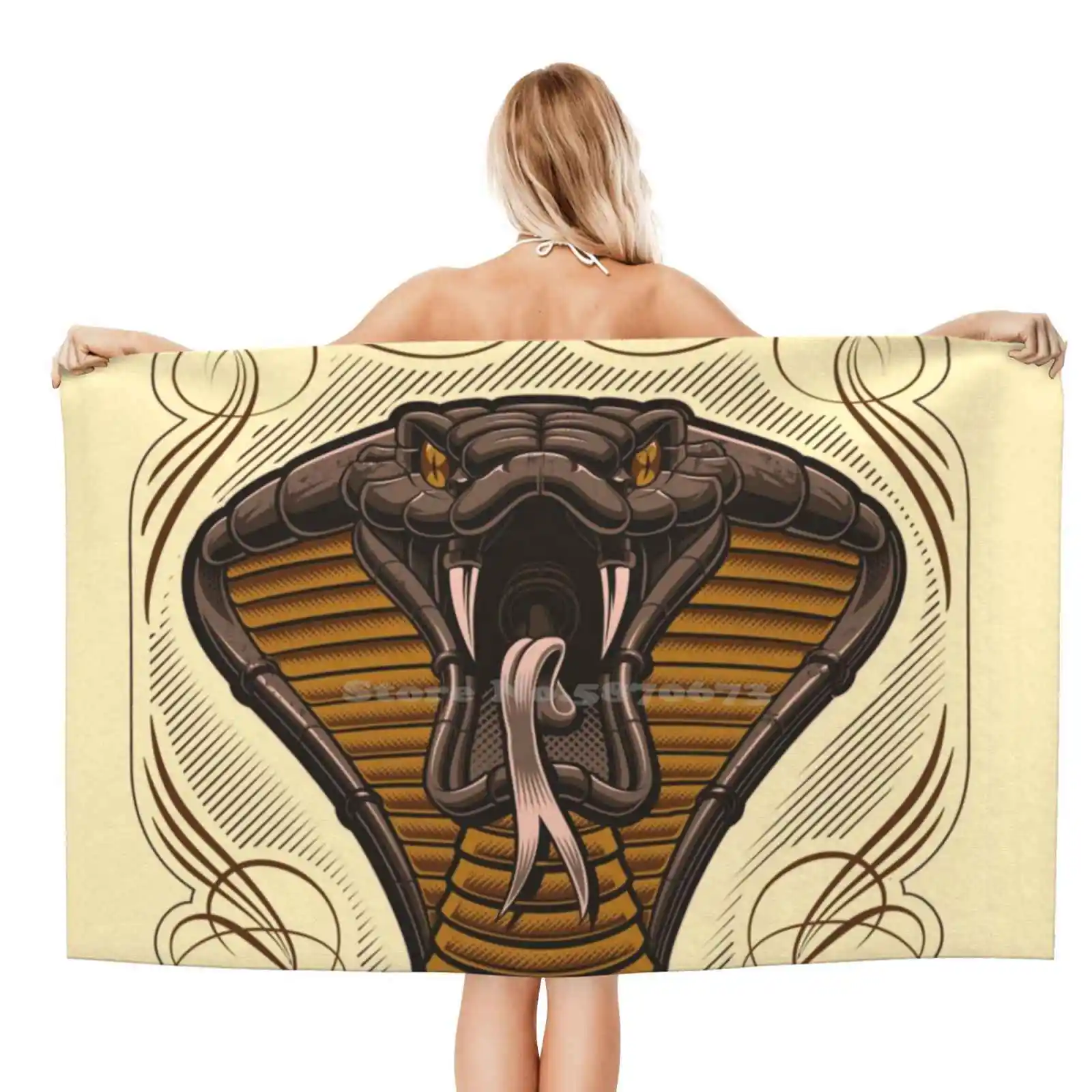 Рисунок King искусственная ткань ядовитая змея опасная опасность токсичный яд