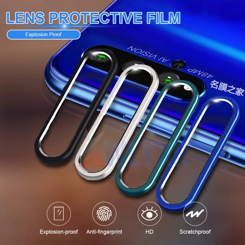 For Huawei P30 Pro P20 Mate 30 Metal Rear Lens Protective Ring + Tempered Glass Camera Lens Film For Honor 20 i Screen Protector