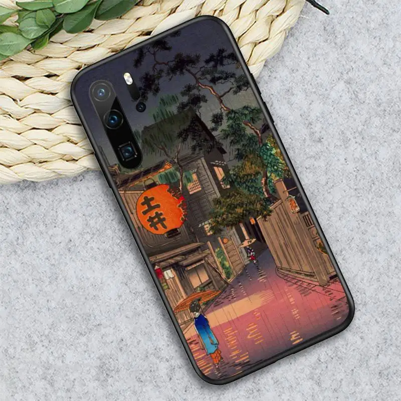

Retro art Japanese style pattern Phone Case For Huawei honor Mate P 10 20 30 40 i 9 8 pro x Lite smart 2019 nova 5t