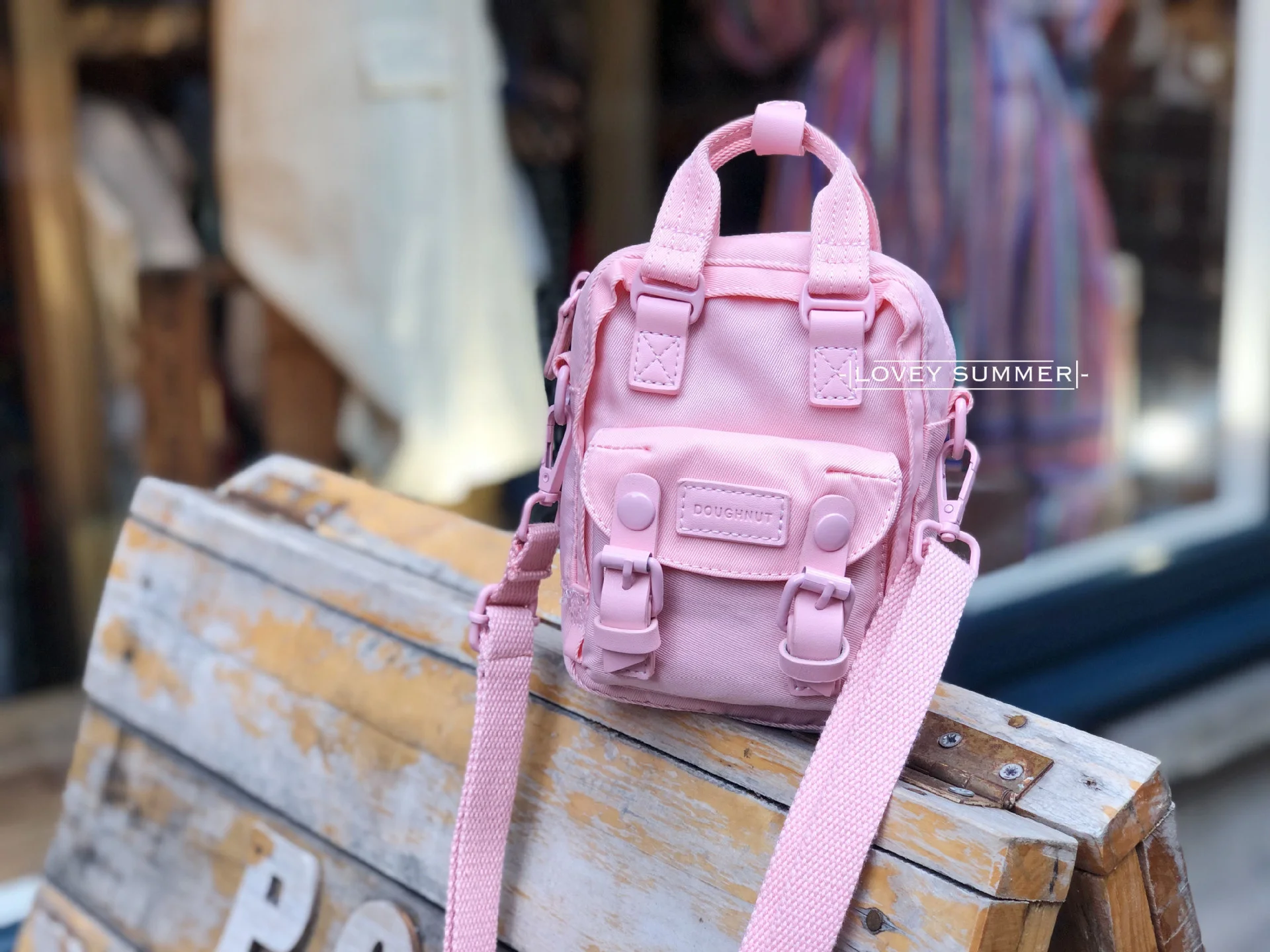 

Factory direct sales original quality Hong Kong doughnut summer macarone Mini messenger bag