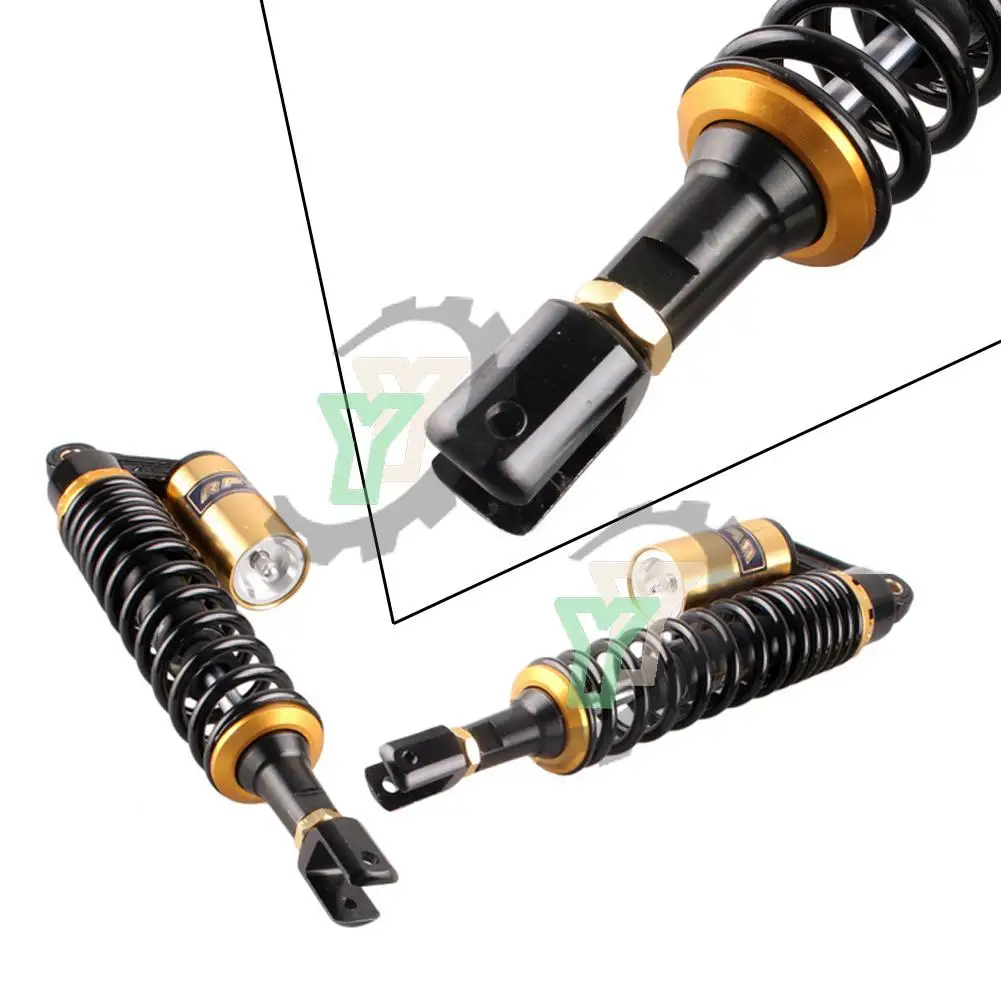

Universal Motorcycle Eye-Eye 415MM Pair Rear Air Shock Absorbers Suspension ATV Quad Scooter Kart Dirt Sport Bikes Motor U Type