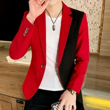 Mens Suit Jacket Spring New Hot Korean Youth Trend Fashion Casual Streetwear High-quality Slim-fit Blazers Mens Brand Clothing