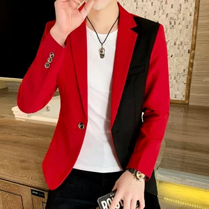 mens suit jacket spring new hot korean youth trend fashion casual streetwear high quality slim fit blazers mens brand clothing free global shipping