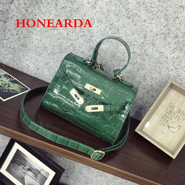 20 шт. женские сумки через плечо с имитацией кожи крокодила|Сумки ручками| |