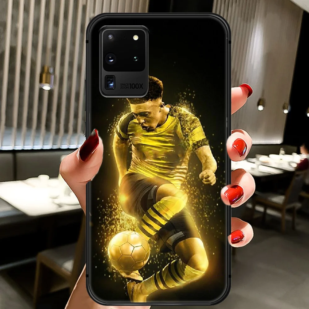 

Jadon Sancho Soccer Stars Phone Case Cover Hull For Samsung Galaxy S 6 7 8 9 10 e 20 Edge Uitra Note 8 9 10 Plus black Back