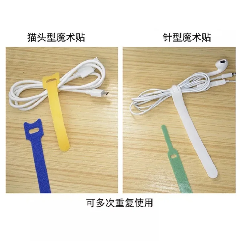 25 шт. Многоразовые Кабельные стяжки с петельками отверстия сзади на спине