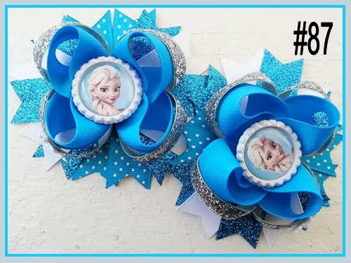 free shipping B group 65pcs 4.5" Inspired Boutique Layered Hair Bow birthday hair bows girl clips | Детская одежда и обувь